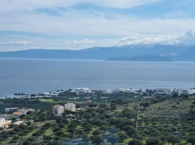 Schisma Eloundas MIT VIDEO! Kreta, Elounda: Baugrundstück mit Panorama-Blick zu verkaufen Grundstück kaufen